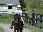 Megan riding Sponn